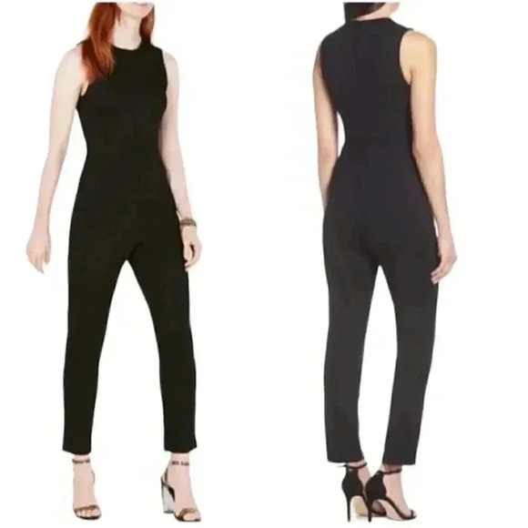 French Connection Black Sundae Lula Jumpsuit - Picture 1 of 4